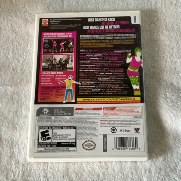 Just Dance 2 for Wii - Black Cover - Picture 2 of 3